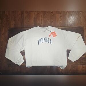 YoungLA Cream Colored Men's Sweatshirt